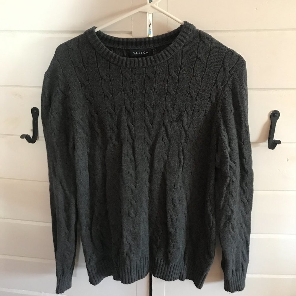 Men's Nautica Dark Gray Sweater